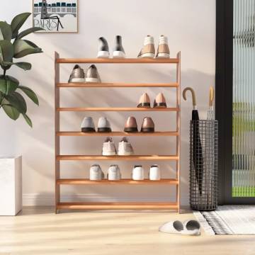 Shoe Rack Brown 90x24x117 cm | Engineered Wood Storage