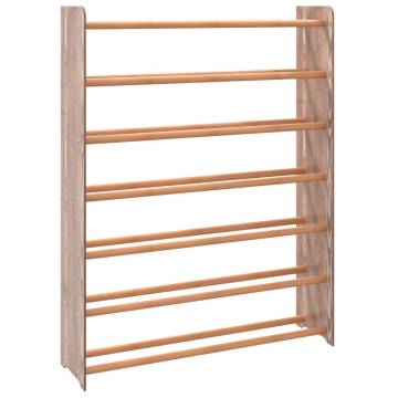 Shoe Rack Brown 90x24x117 cm | Engineered Wood Storage