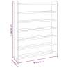 Shoe Rack Brown 90x24x117 cm | Engineered Wood Storage