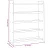 Shoe Rack Grey 65x24x81 cm - Organize Your Footwear Stylishly