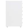 Mobile File Cabinet White - Durable Metal Storage Solution