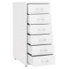 Mobile File Cabinet White - Durable Metal Storage Solution