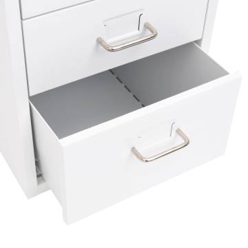 Mobile File Cabinet White - Durable Metal Storage Solution