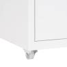 Mobile File Cabinet White - Durable Metal Storage Solution