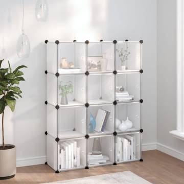 Storage Cube Organiser with 12 Cubes & Doors | HipoMarket