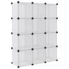 Storage Cube Organiser with 12 Cubes & Doors | HipoMarket