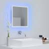 LED Bathroom Mirror White 40x8.5x37 cm Acrylic - Stylish & Functional