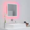 LED Bathroom Mirror White 40x8.5x37 cm Acrylic - Stylish & Functional