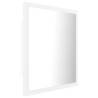 LED Bathroom Mirror White 40x8.5x37 cm Acrylic - Stylish & Functional