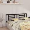 Bed Headboard Black 186x4x100 cm Solid Pine Wood Colour black Size 186 x 100 cm Quantity in Package 1 