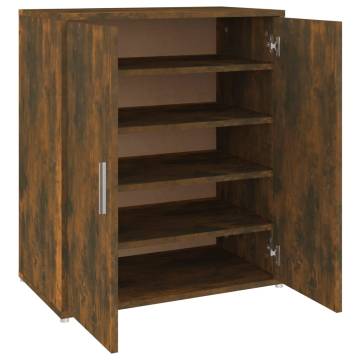 Shoe Cabinet Smoked Oak 60x35x70 cm - Stylish Storage Solution