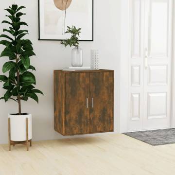 Shoe Cabinet Smoked Oak 60x35x70 cm - Stylish Storage Solution