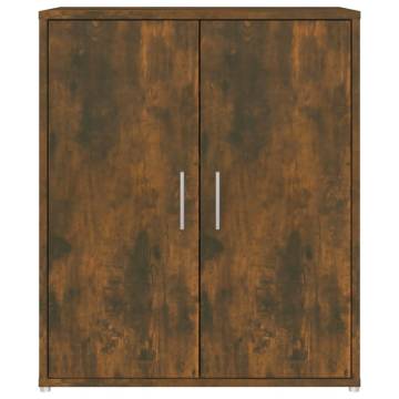 Shoe Cabinet Smoked Oak 60x35x70 cm - Stylish Storage Solution