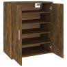 Shoe Cabinet Smoked Oak 60x35x70 cm - Stylish Storage Solution