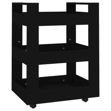 Kitchen Trolley Black 60x45x80 cm - Stylish & Functional Storage