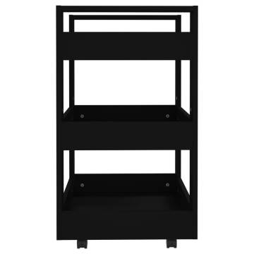 Kitchen Trolley Black 60x45x80 cm - Stylish & Functional Storage