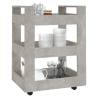 Kitchen Trolley Concrete Grey | Engineered Wood | 60x45x80 cm