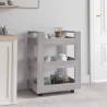 Kitchen Trolley Grey Sonoma 60x45x80 cm Engineered Wood Colour grey sonoma 