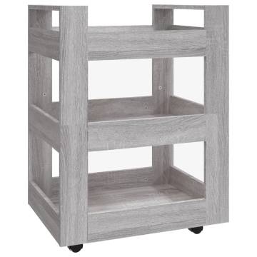 Kitchen Trolley Grey Sonoma - 60x45x80 cm | Hipomarket UK