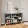 Shoe Cabinet Concrete Grey - Stylish Storage Solution