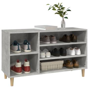 Shoe Cabinet Concrete Grey - Stylish Storage Solution