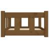 Dog Bed Honey Brown - Solid Pine Wood - 65.5x50.5x28 cm