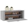 Wall Shoe Cabinet Grey Sonoma - Modern Storage Solution