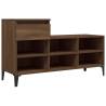 Stylish Brown Oak Shoe Cabinet - 102x36x60 cm | HipoMarket