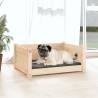 Comfortable Solid Pine Dog Bed - 65.5x50.5x28 cm