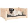 Comfortable Solid Pine Dog Bed - 65.5x50.5x28 cm