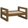 Rustic Dog Bed in Honey Brown - Solid Pine Wood 55.5x45.5x28 cm