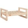 Comfortable Solid Pine Wood Dog Bed 65.5x50.5 cm