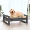 Stylish Grey Dog Bed - Solid Pine Wood | Hipo Market