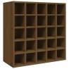 Wine Cabinet Honey Brown 56x25x56 cm Solid Wood Pine Colour honey brown Size 56 x 25 x 56 cm Quantity in Package 1 Model with 25 holes 