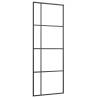 Sliding Door Frosted ESG Glass & Aluminium 76x205 cm - Black