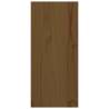 Honey Brown Solid Wood Wine Cabinet - Store Up to 25 Bottles