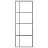 Sliding Door Frosted ESG Glass & Aluminium 76x205 cm - Black