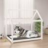 Dog Bed White 111x80x100 cm Solid Wood Pine Colour white Size 111 x 80 x 100 cm 