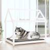 Dog Bed White 111x80x100 cm | Solid Wood Pine - HipoMarket