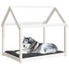 Dog Bed White 111x80x100 cm | Solid Wood Pine - HipoMarket