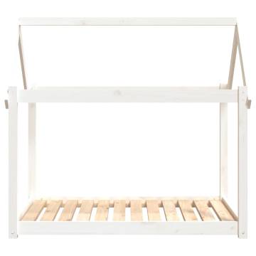 Dog Bed White 111x80x100 cm | Solid Wood Pine - HipoMarket