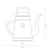 Capi Watering Can Xala Lungo 12L Slate Grey | Hipomarket