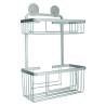 Kleine Wolke Double Shower Rack Rocco Aluminium | Hipomarket