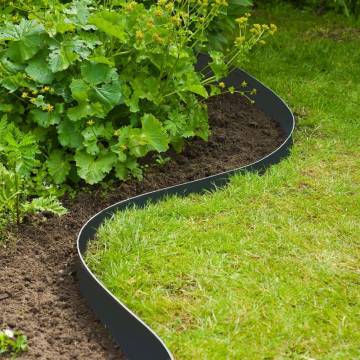 Nature Garden Border Edging 0.075x10 m Black - Eco-Friendly Solution