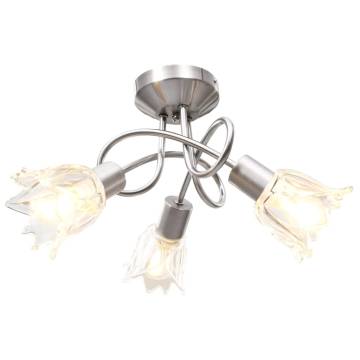 Ceiling Lamp with Glass Shades for E14 Bulbs - Elegant Design