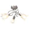 Ceiling Lamp with Transparent Glass Shades for 3 E14 Bulbs Tulip Quantity in Package 1 Bulb Quantity tulip Shape 