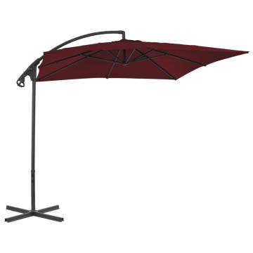 Cantilever Umbrella 250x250 cm - Wine Red | HipoMarket UK