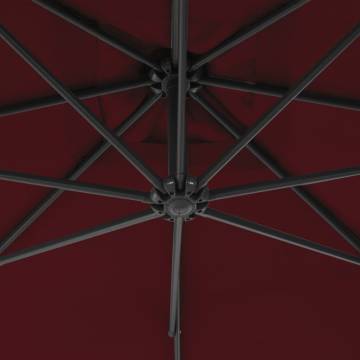 Cantilever Umbrella 250x250 cm - Wine Red | HipoMarket UK