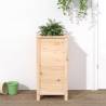 Garden Planter 40x40x78 cm Solid Wood Pine Colour natural pine Size 40 x 40 x 78 cm Quantity in Package 1 