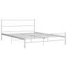 White Metal Bed Frame 120x200 cm | Stylish & Durable Design